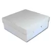 25 Tortenkartons aus E-Welle, weiß, 320x320x120mm, 2-teilig