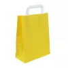50 Papiertragetaschen, gelb, 70gr., 22+10x28cm