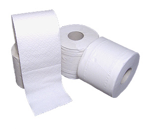 Toilettenpapier, Tissue, hochweiß, 3-lagig, 250 Blatt / Rolle